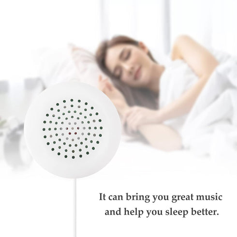 Pillow Speaker - Under Pillow Portable Personal Speaker, 3.5mm Mini Speaker for MP3 Phone with 3.5mm Jack (White)