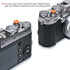 11mm 10mm Surface(2 Pack) VKO Orange Metal Soft Shutter Release Button,Delicate Camera Shutter Button Concave Convex