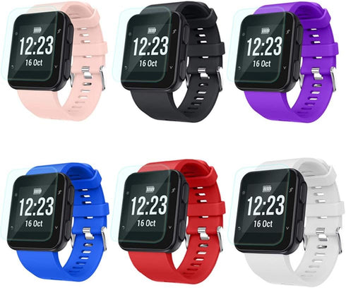 Screen Protector for Garmin Forerunner 35, 4 Pack Tempered Glass Anti-Scratch High Definition Full Coverage Films