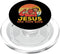 Jesus Has Your Back PopSockets MagSafe PopGrip for iPhone - Jiu Jitsu Retro Christian