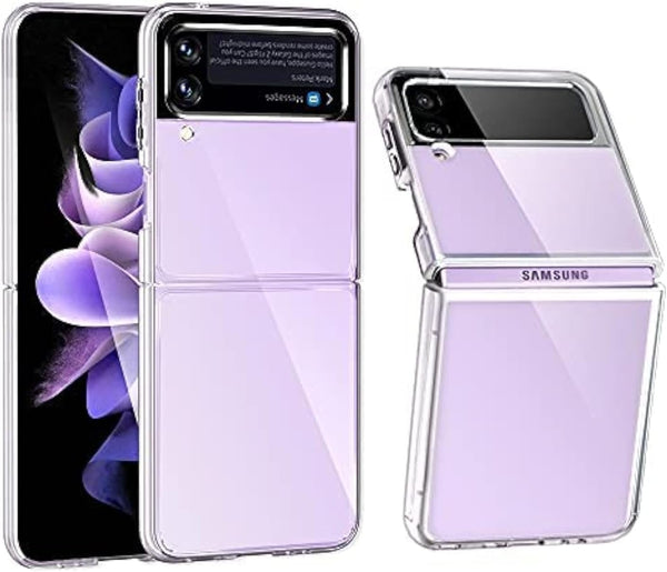 Clear Shockproof Case for Samsung Galaxy Z Flip 3, Slim Thin Protective Silicone Cover for Flip3 5G Phone