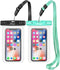 AiRunTech Waterproof Case for iPhone 14/13/12, Dry Bag Pouch for Beach Kayaking Travel (Black + Green)