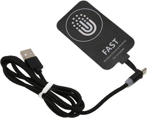 Wireless Charging Receiver and Adapter, 10W Ultra Thin Type C Charger Adapter with Magnetic Charging Cable
