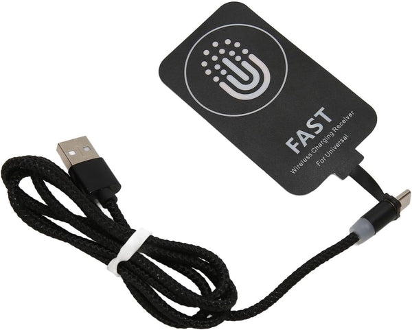 Wireless Charging Receiver and Adapter, 10W Ultra Thin Type C Charger Adapter with Magnetic Charging Cable