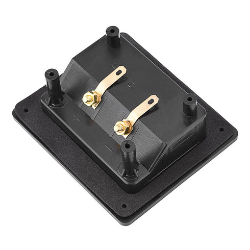 Speaker Terminal Box DIY 2-Way Binding Post Terminal Cable Connector Box for Subwoofer