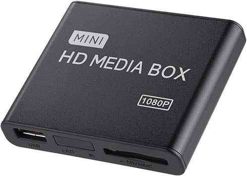 Fupi 1080P Full-HD Digital Media Player, HDMI/AV/VGA Output, 7.1 Surround Sound, HDMI Media