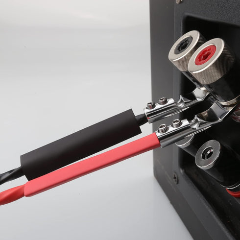 Viborg Pure Copper Speaker Spade Plug, Screw Locking Speaker Wire Connector, Fork Y Spade Lugs with Allen Wrench for