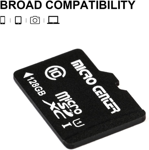 INLAND Micro Center 128GB Class 10 MicroSDXC Flash Memory Card with Adapter for Mobile Device Storage (2 Pack)