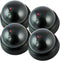 Dummy Security Camera by Pearl Enterprise, Wireless Dome Surveillance System with Motion Light, Pack of 4 for Home or