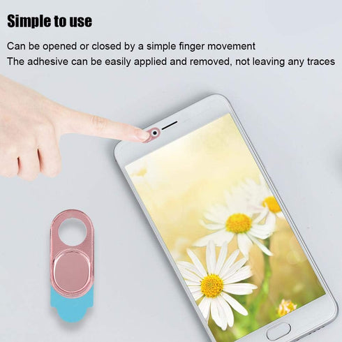 ASHATA 3pcs Metal Camera Lens , Ultra Thin Camera Cover Webcam Cover Blocker Slider for Smartphone Tablet Desktop