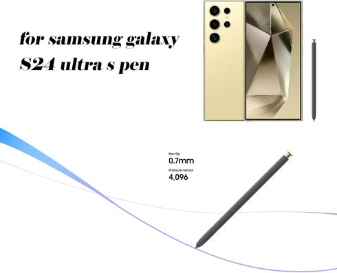 Galaxy S24 Ultra S Pen Replacement for Samsung Galaxy S24 Ultra Stylus Pen,WithoutBluetooth,0.7mm Fine Tip for Precision,US Version,EJ-PS928BYEGUS(Yellow Gold)