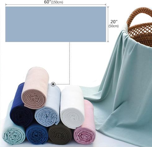 Sage & Blue Wrap Blanket for Newborn Photography - Baby Props for Boys & Girls