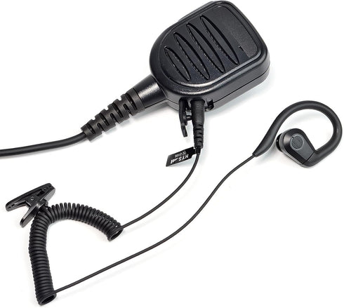 HYS Wired Earbuds Headphones with Secure Ear Hooks - 3.5mm Earpiece for Shoulder Speaker Microphones