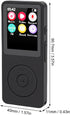 LAISANIM MP3 5.4 2.4 Inch Player with Bluetooth HiFi Sound, Screen Portable Music Player with FM, Voice Recorder, E