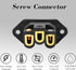 Monosaudio Gold Plated AC Power Socket, 250V 10A IEC 320 C14 Panel Mount Plug Adapter, Black