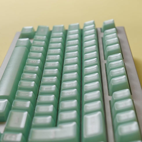 Jade Keycaps 160 Keys Custom Keycap Set, Double Shot PBT, RSA Profile, Translucent Shine Through for Mechanical