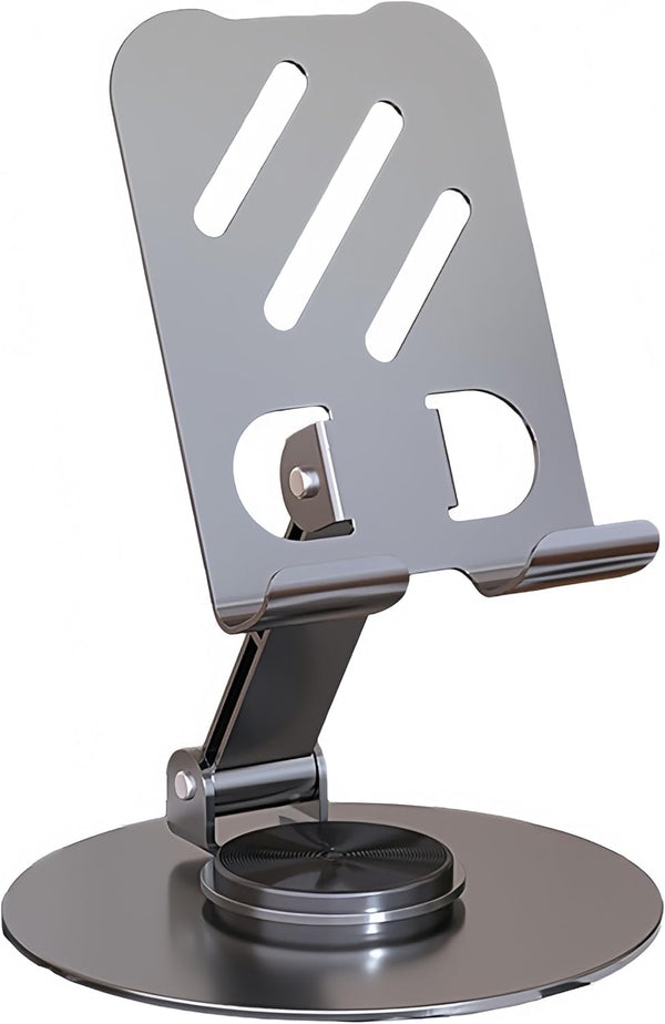 AHQQT Multi-Angel Adjustable 360 Rotation Metal Phone Stand Compatible with All Mobile Phones