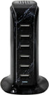 Aduro 40W 6-Port USB Desktop Charging Station Hub Wall Charger for iPhone, iPad, Tablets with Smart Flow