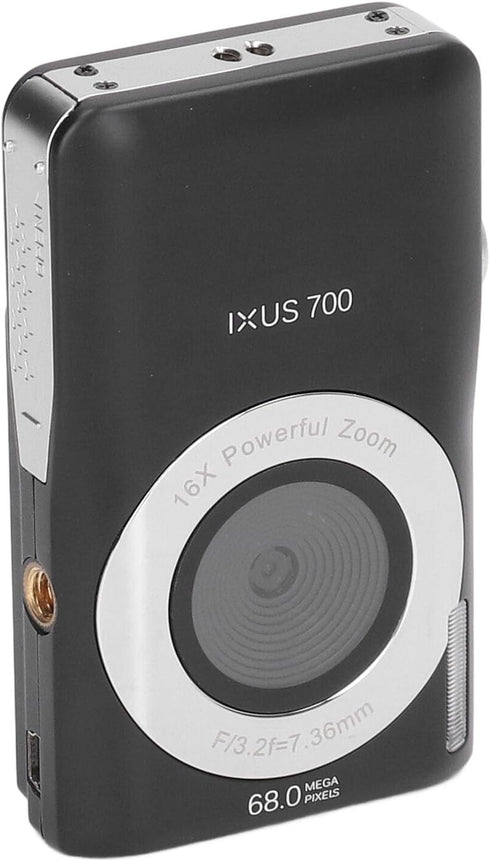 Small Digital Camera, Beauty Filter 16X Zoom Compact for Photo and Video, 750mAh Battery for Teens