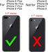 Vofolen iPhone 8 Plus Case - Rugged TPU Dual Layer Wallet with Card Holder & ID Slot, Scratch Resistant, Gun Color.