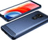 Osophter Case for Moto G Play 2021 with 2pcs Screen Protector, Shock-Absorption Flexible TPU Rubber Cover (Navy Blue)
