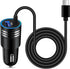 Android Car Charger Type C Fast Charging for Samsung Galaxy S24/A15/A14/A54/A53 5G with 3ft USB C Cable