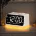 JALL Digital Alarm Clock with FM Radio for Bedroom, 8 Colors Night