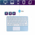 Bluetooth Keyboard, 10-inch Wireless Keyboard with Touchpad for iPad, Ultra-Slim Portable Rechargeable Keyboard for