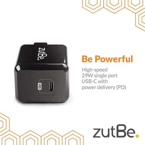 USB-C 29W Wall Charger, Foldable Plug, Fast Charge, Power Delivery PD, for iPhone 15 Pro Max 14 13/12/12 Mini/14 Pro/14 Pro Max/11 iPad Pro/Air 4 Samsung Galaxy Note Pixel Switch and More.