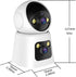 Kinnkall 4MP 360 2.4G/5G 24/7 2-Way Dual Lens Indoor Security Camera, Pan/Tilt Baby & Pet Monitor, WiFi, Motion