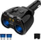 Cigarette Lighter Splitter 2 Socket, Qidoe 150W Cigarette Lighter Adapter 20W USB C Car Charger and 18W QC3.0 Multi