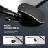 Wireless Mouse Chargeable Portable Silent Wireless Mouse USB and Type-C Dual Mode Wireless Mouse 3 adjustable DPI for Laptop, Mac, MacBook, Android, PC (Q23S Black) (Black)
