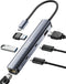USB C Hub Ethernet, 6 in 1 Laptop Docking Station, Dockteck USB C Multiport Adapter with 4K HDMI, 100W PD, and USB Ports
