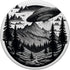 PopSockets Standard PopGrip Flying Aliens UFO Saucer Surrounded Mountains