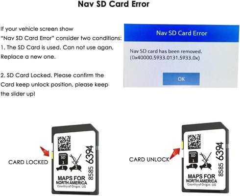 Thcbme 2025 Use,2024 85856394 Release GPS Navigation SD Card Compatible with GMC Chevry Cadilla Buick,Silverado
