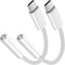 USB C to 3.5mm Jack Audio Adapter 2 Pack, USB Type C to Headphone Aux Jack Adapter Compatible with iPhone