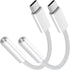 USB C to 3.5mm Jack Audio Adapter 2 Pack, USB Type C to Headphone Aux Jack Adapter Compatible with iPhone