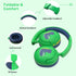 JBUNION 75/85/94dB 3.5mm Headset Bluetooth Kids Headphones, Wireless Headphones for Kid with Mic, Volume Limited