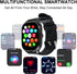 Smart Watch Smartwatch 2.02" Large Display, Fitness Call Music Password Lock Screen Waterproof, Smart Watches Mens Women for Android iOS