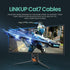 LINKUP - Tested with Versiv CableAnalyzer Cat7 Ethernet Cable - 20 FT, 10G Double Shielded RJ45