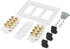 3 Gang 7.2 Surround Sound Distribution Home Theater Copper Banana Binding Post Coupler Type Wall Plated