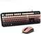FOPETT 8870P Wired Keyboard and Mouse Combo - Full-Sized Computer Keyboards with 104