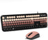 FOPETT 8870P Wired Keyboard and Mouse Combo - Full-Sized Computer Keyboards with 104