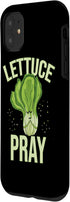 Lettuce Pray Gifts 11 Lettuce Pray Funny Christian Pun Case for iPhone