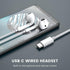 MOSWAG USB C Headphones Wired in Ear with Microphone for Samsung S23, Note 20, Pixel 7, Macbook Pro and Other USB C