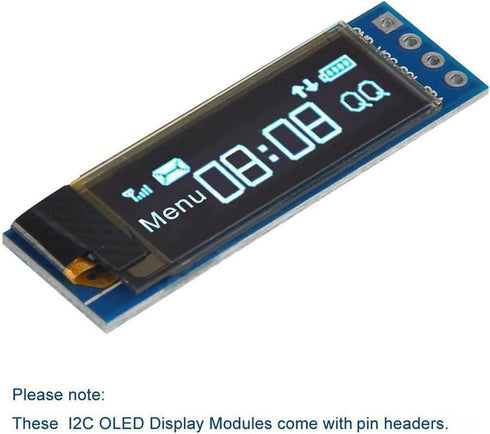 hiBCTR 0.91" i2c ssd1306 128x32 esp32, stm32 iic Serial OLED LCD Display for arduino, avr, pic, and with Switch