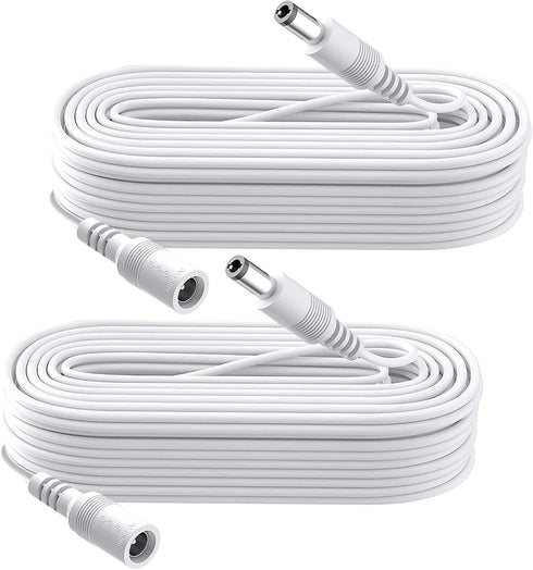 Security-01 33FT 10M DC Power Extension Cable 5.5mm x 2.1mm, 12V/24VPower Extension Cord