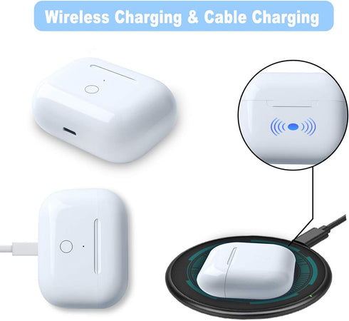 Wireless AirPod Pro 1st & 2nd Generation Charging Case Replacement, Compatible Charger Case with Bluetooth Pairing Sync