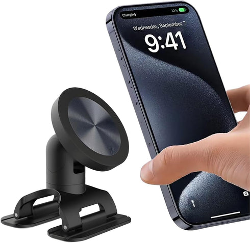FALVFUN Car Phone Holder, Magnetic 360 Adjustable Vehicle Windshield Dashboard Cell Phone Mount,