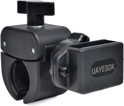 UAYESOK Bicycle/Motorcycle Walkie-Talkie Handlebar Mount, Vehicle Grab Rail Clamp Radio Holder for HT,